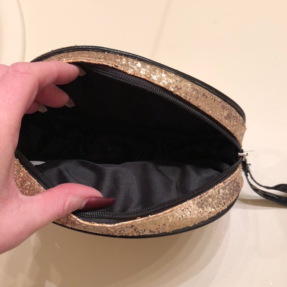 Makeup Gold Glitter Makeup Bag Nwt Poshmark